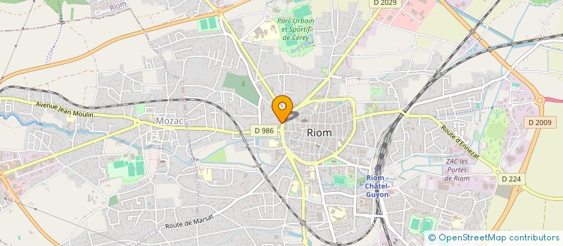 localisation de l'entreprise SCI LA GRIVOLA  RIOM