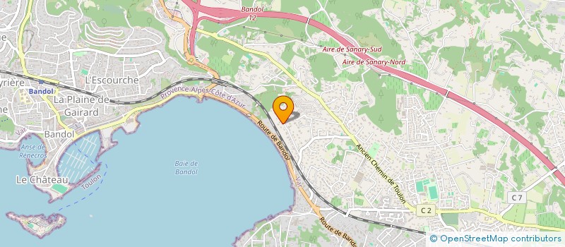 localisation de l'entreprise SCI LA GRIVOLEE à SANARY-SUR-MER