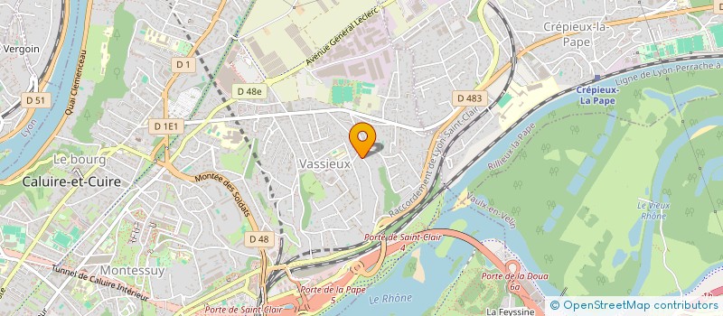 localisation de l'entreprise SCI LA GROLLE  CALUIRE-ET-CUIRE