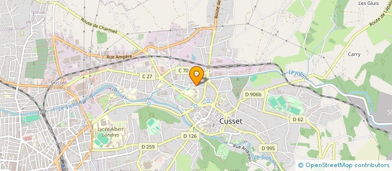 localisation de l'entreprise SCI LA GROSSE PIERRE à CUSSET