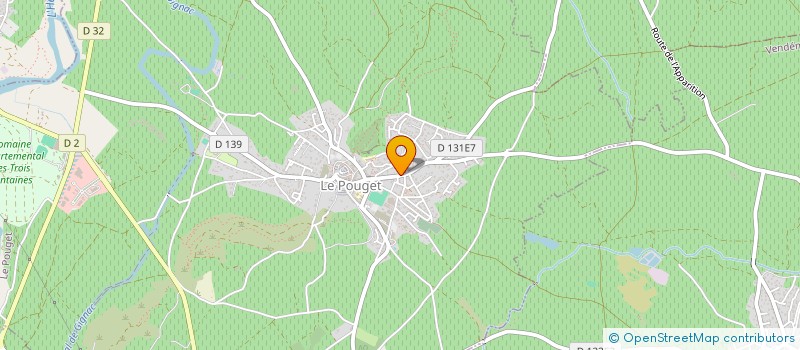 localisation de l'entreprise SCI LA GROTTE  LE POUGET