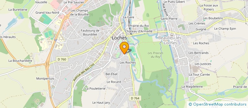 localisation de l'entreprise SCI LA GROTTE  LOCHES