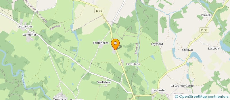 localisation de l'entreprise SCI LA GUDET à SAINT-JUNIEN-LES-COMBES