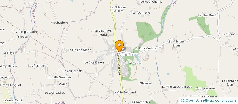 localisation de l'entreprise SCI LA GUERANDE  LA MALHOURE
