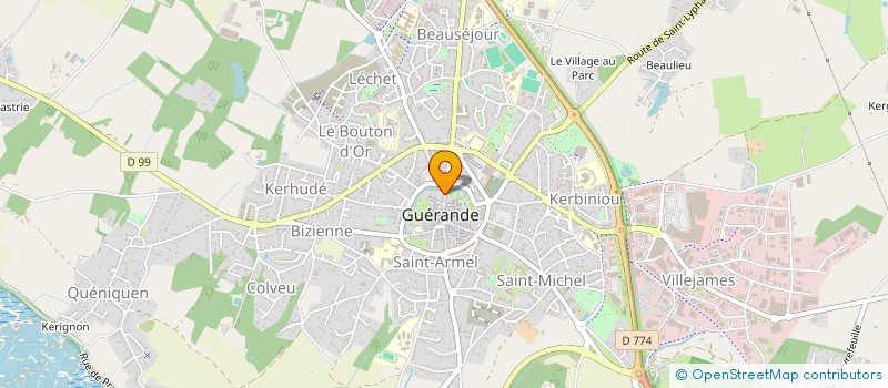 localisation de l'entreprise SCI LA GUERANDIERE  GUERANDE