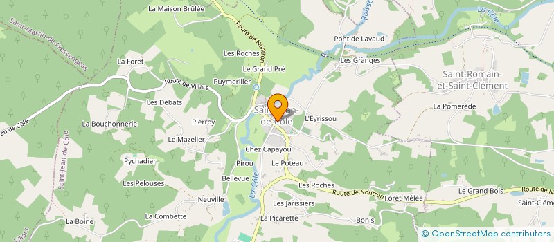 localisation de l'entreprise SCI LA GUERINCHIE  THIVIERS