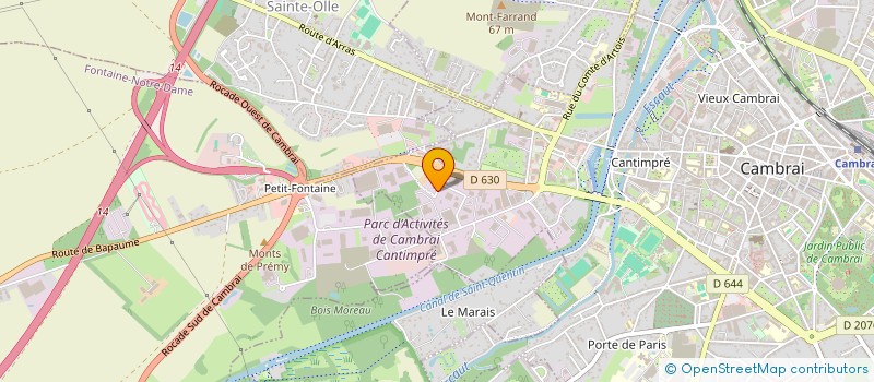 localisation de l'entreprise SCI LA GUERINIERE  CAMBRAI