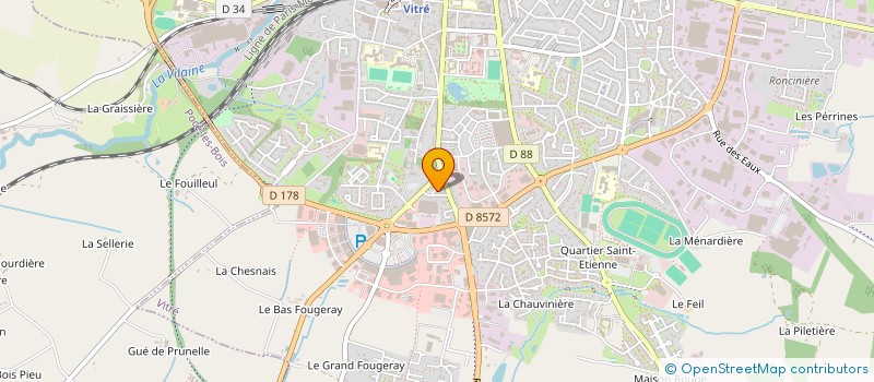 localisation de l'entreprise SCI LA GUERIVIERE  VITRE