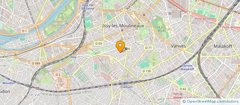 localisation de l'entreprise SCI LA GUETELLIERE à ISSY-LES-MOULINEAUX