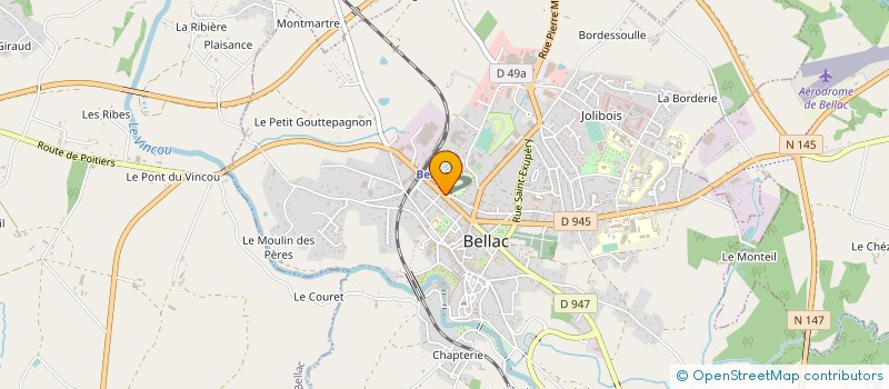 localisation de l'entreprise SCI LA GUEUNIERE à BELLAC