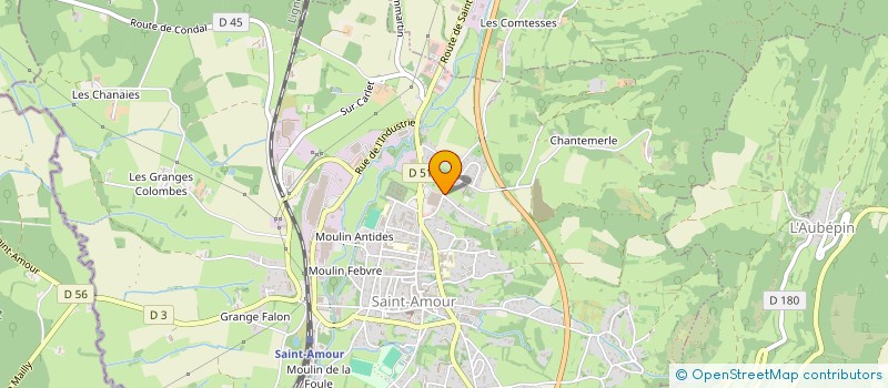 localisation de l'entreprise SCI LA GUICHE  SAINT-AMOUR