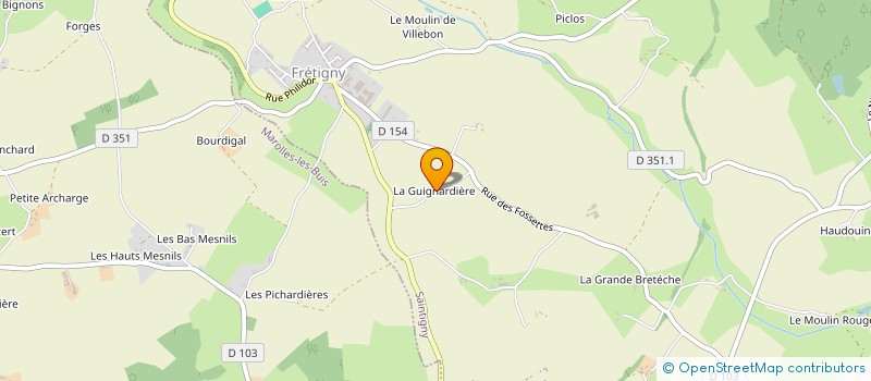 localisation de l'entreprise SCI LA GUIGNARDIERE à SAINTIGNY
