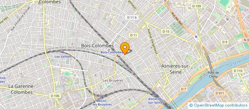 localisation de l'entreprise SCI LA GUILLAUMIERE  ASNIERES-SUR-SEINE