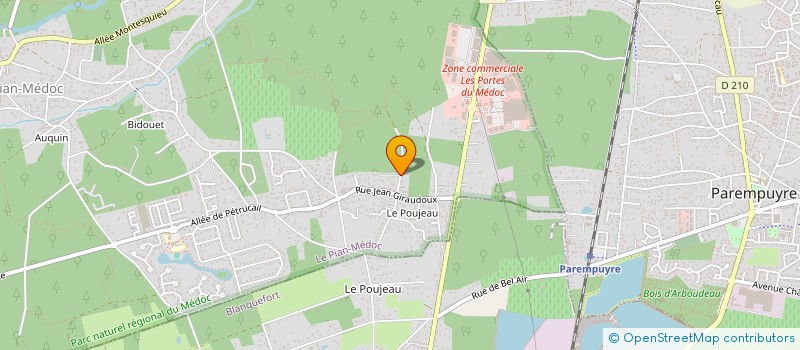 localisation de l'entreprise SCI LA GUILLEMOTTE à LE PIAN-MEDOC