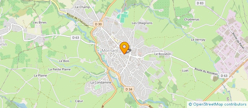 localisation de l'entreprise SCI LA GUILLOTIERE  MORNANT