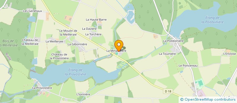 localisation de l'entreprise SCI LA GUINAUDIERE  JOUE-SUR-ERDRE