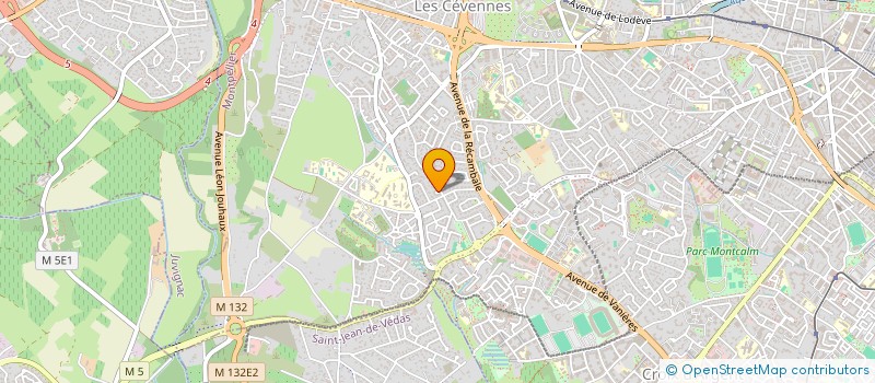 localisation de l'entreprise SCI LA GUINGUETTE à MONTPELLIER