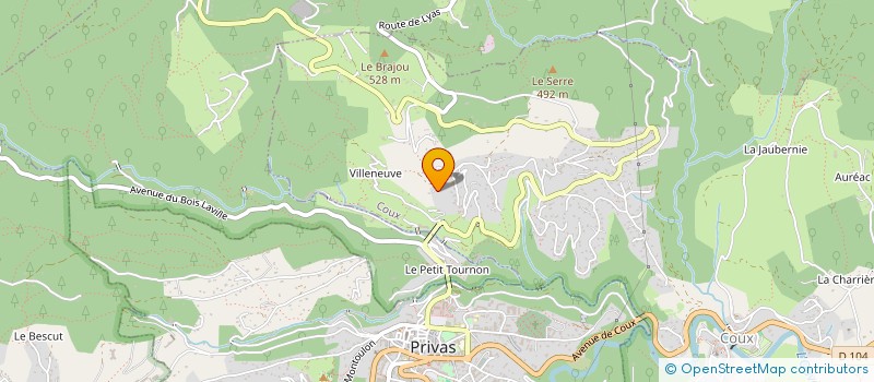 localisation de l'entreprise SCI LA GUINGUETTE  COUX