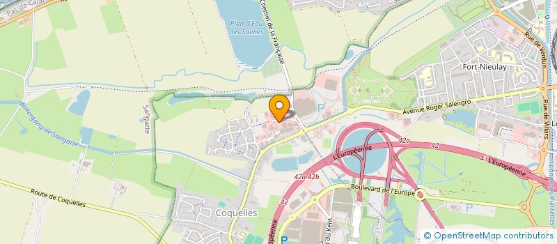 localisation de l'entreprise SCI LA GUINOISE  COQUELLES