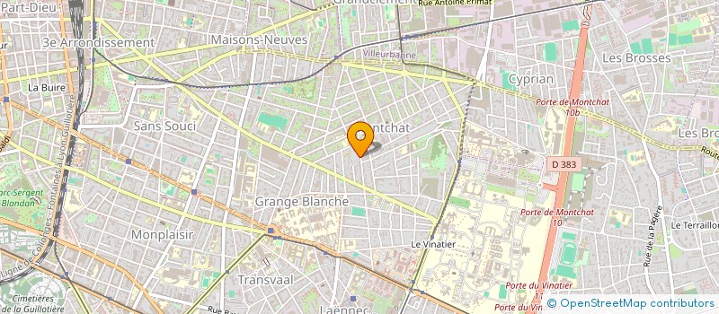 localisation de l'entreprise SCI LA GUISANNE  LYON