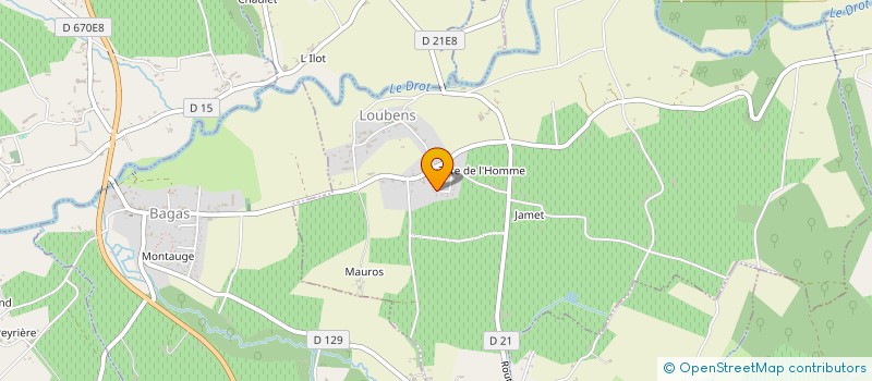 localisation de l'entreprise SCI LA GUITARE à LOUBENS