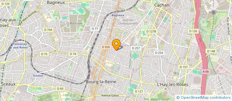 localisation de l'entreprise SCI LA GUITELLERIE à BOURG-LA-REINE