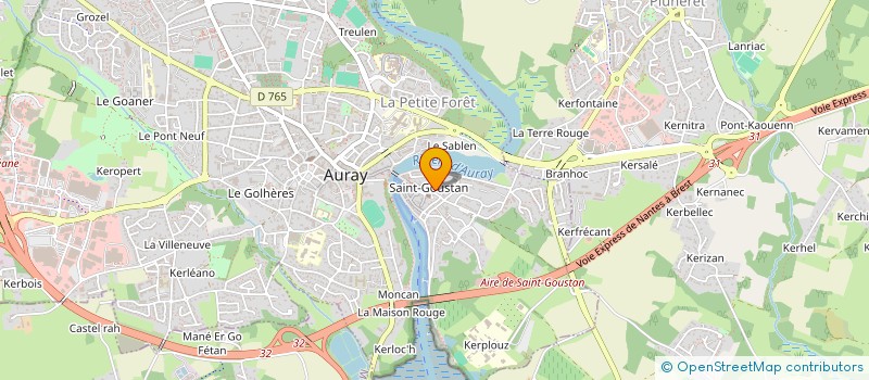 localisation de l'entreprise SCI LA GUSTANAISE à AURAY