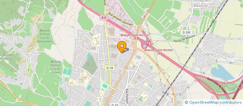 localisation de l'entreprise SCI LA GUYARDE à BEAUNE