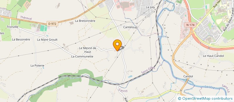 localisation de l'entreprise SCI LA HAIE  AGNEAUX