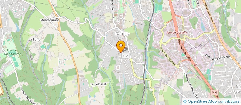 localisation de l'entreprise SCI LA HALLE  DARDILLY