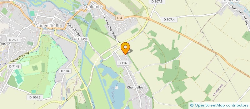 localisation de l'entreprise SCI LA HALLE à COULOMBS