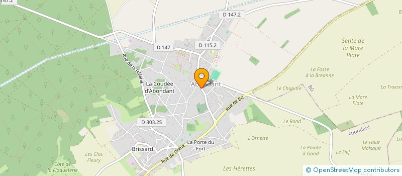 localisation de l'entreprise SCI LA HAMONAIS à ABONDANT