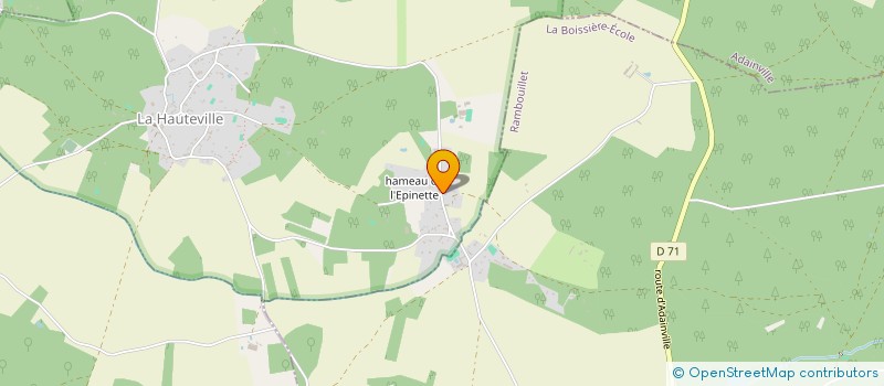 localisation de l'entreprise SCI LA HARPE  LA HAUTEVILLE