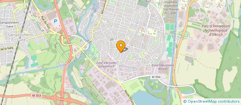 localisation de l'entreprise SCI LA HAUSSMANNIA  ILLKIRCH-GRAFFENSTADEN