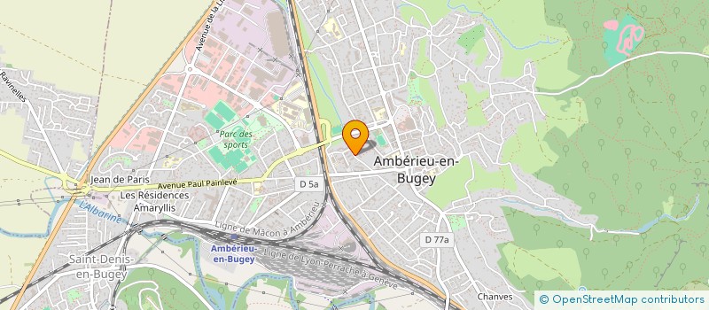 localisation de l'entreprise SCI LA-HAUT  AMBERIEU-EN-BUGEY