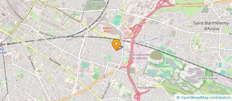 localisation de l'entreprise SCI LA HAUTE CHATAIGNERAIE à ANGERS