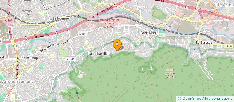 localisation de l'entreprise SCI LA HAUTE GRANIERE à MARSEILLE