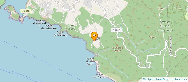 localisation de l'entreprise SCI LA HAUTE MER à SIX-FOURS-LES-PLAGES