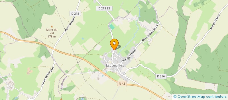 localisation de l'entreprise SCI LA HAUTE PANNEE  ESCUILLES