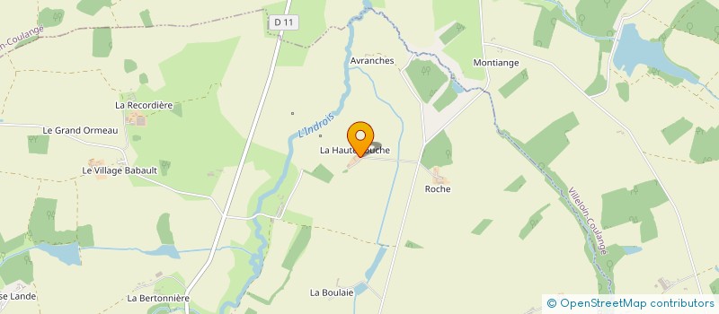 localisation de l'entreprise SCI LA HAUTE TOUCHE  LOCHE-SUR-INDROIS