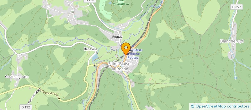 localisation de l'entreprise SCI LA HAUTE VALLEE  SAINT-BLAISE-LA-ROCHE