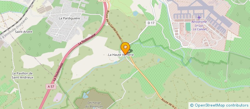 localisation de l'entreprise SCI LA HAUTE VERRERIE  LE CANNET DES MAURES