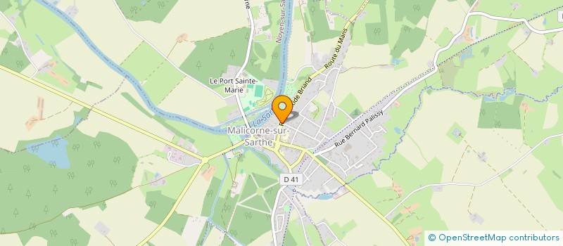 localisation de l'entreprise SCI LA HAUTIERE  MALICORNE-SUR-SARTHE