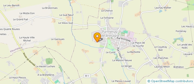 localisation de l'entreprise SCI LA HAYE DE TERRE  PARTHENAY-DE-BRETAGNE