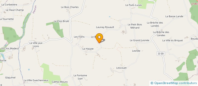 localisation de l'entreprise SCI LA HAZAIE  PLESTAN