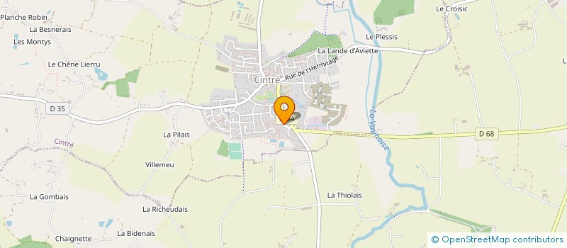 localisation de l'entreprise SCI LA HERBETAIS  CINTRE