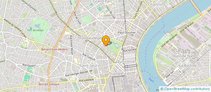 localisation de l'entreprise SCI LA HERISSONNAIS  BORDEAUX