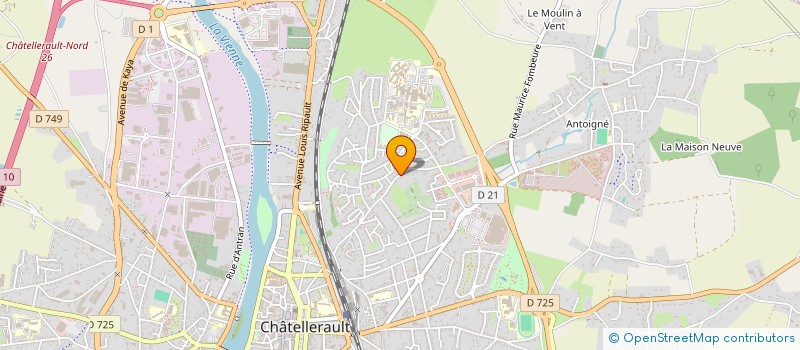 localisation de l'entreprise SCI LA HERSE  CHATELLERAULT