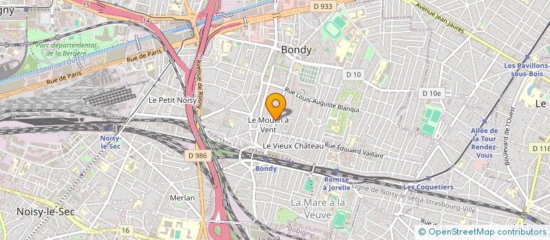 localisation de l'entreprise SCI LA HERSE  BONDY