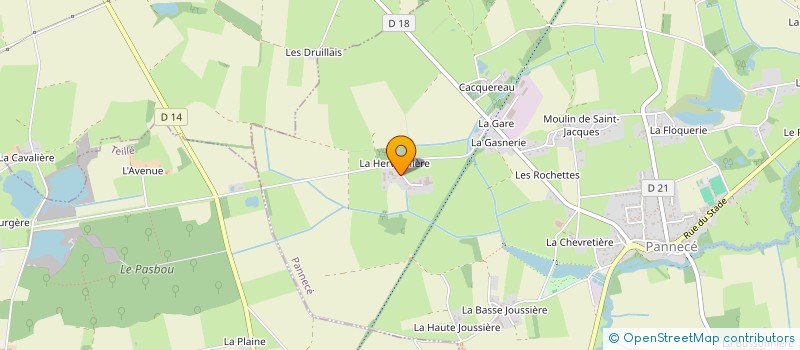 localisation de l'entreprise SCI LA HERVELINIERE  PANNECE